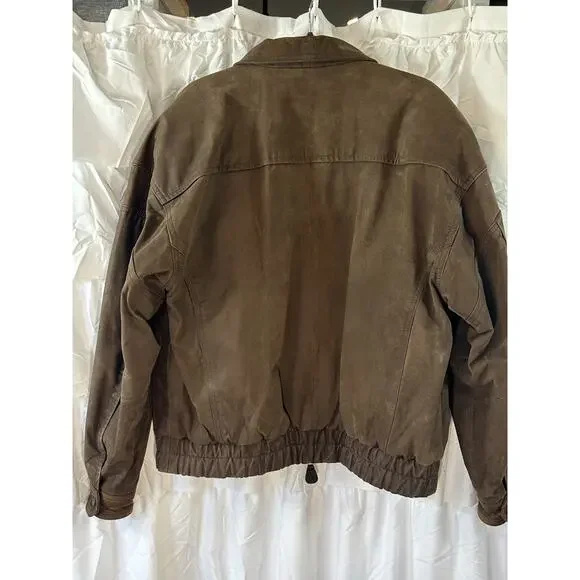 Winston Woods Vintage Leather Jacket Mens sz 42 Bomber Aviator USA 90s Cigarette - Picture 6 of 6